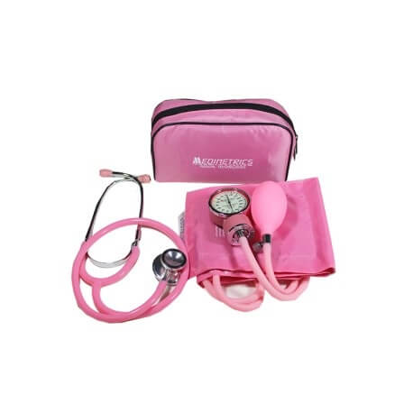 KIT DE BAUMA ANEROIDE CON ESTETO DUPLEX (ROSA)