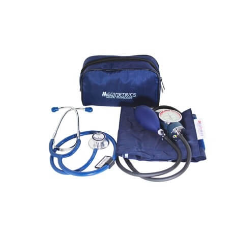 KIT DE BAUMA ANEROIDE CON ESTETO DUPLEX ( AZUL)