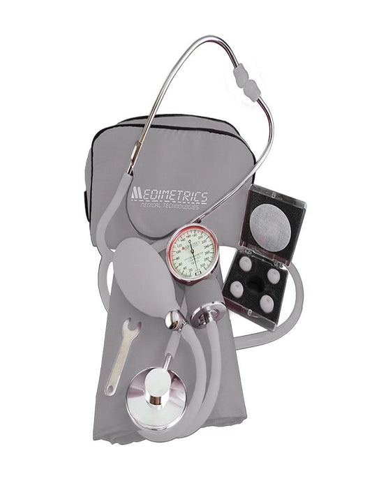 KIT DE BAUMA ANEROIDE CON ESTETO SIMPLE (GRIS)